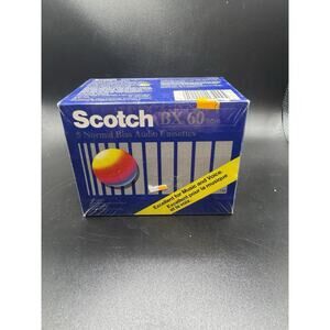Brand New Multi 5 Pack Scotch BX-60 Cassette 90 minutes Sealed 5 Audio Cassettes